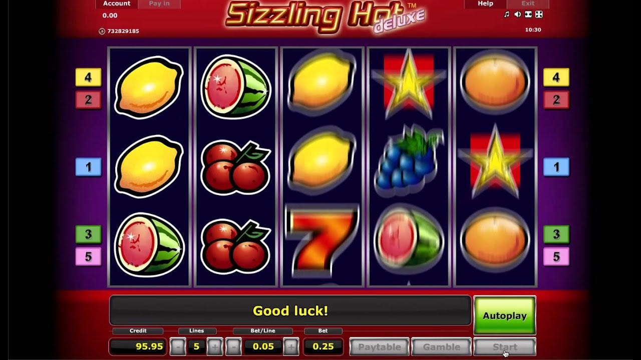 sizzling hot™ deluxe slot