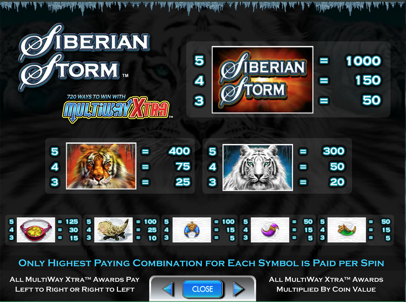 siberian storm slot